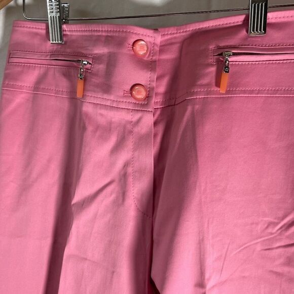 Escada Pink Straight Leg Pants - Picture 4 of 9